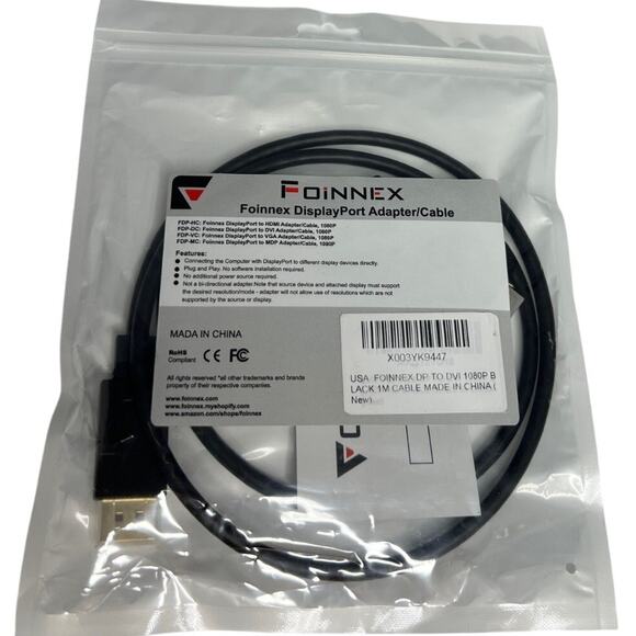 FOINNEX Display Port Adapter/Cable - Picture 1 of 5